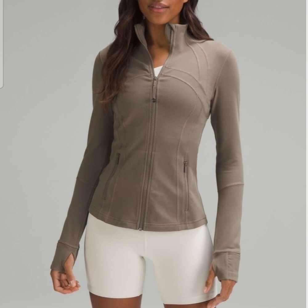 Lululemon Athletica Brown Utility Jacket with Standing Collar - Picture 2 of 4
